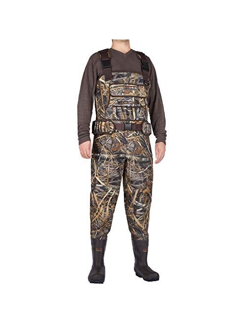 Buy HISEA Hunting Chest Waders for Men with 800G Insulated Boots Waterproof  Neoprene Bootfoot Waders online