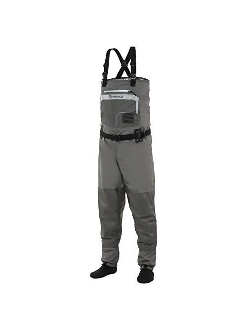 Buy Piscifun Breathable Chest Waders Stockingfoot Waders for Men and