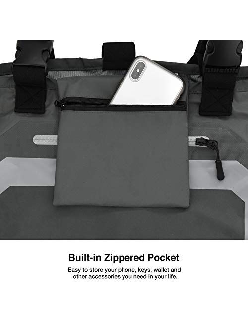 Piscifun Breathable Chest Waders - Stockingfoot Waders for Men and Women, Lightweight Fly Fishing Waders, 3-Layer Polyester Waterproof Stocking Foot Waders S M L XL XXL