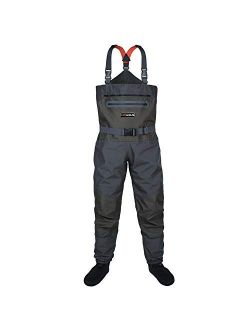 Fly Fishing Chest Waders Breathable Stocking Foot Wader Without Boots for Men Women