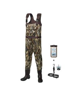 Duck Hunting Waders Chest Waders for Men with Boots Waterproof Cleated Neoprene Fishing Waders for Women