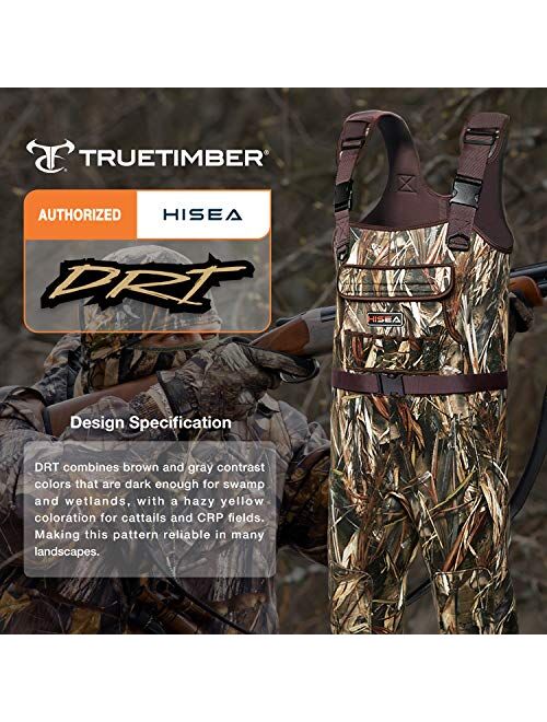 HISEA Duck Hunting Waders Chest Waders for Men with Boots Waterproof Cleated Neoprene Fishing Waders for Women