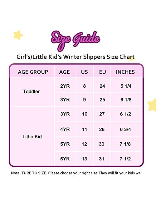 LseLom Toddler-Girls-Unicorn-Slipper-Little-Kid-Non-Slip-House-Slippers