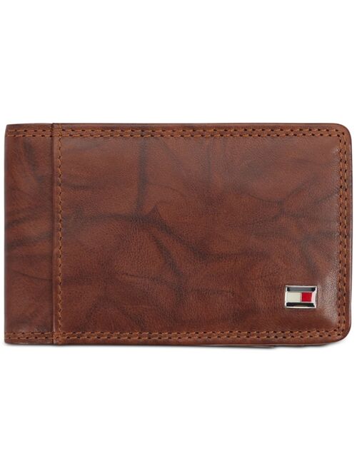 Tommy Hilfiger Men's Huck Leather Front Pocket RFID Wallet