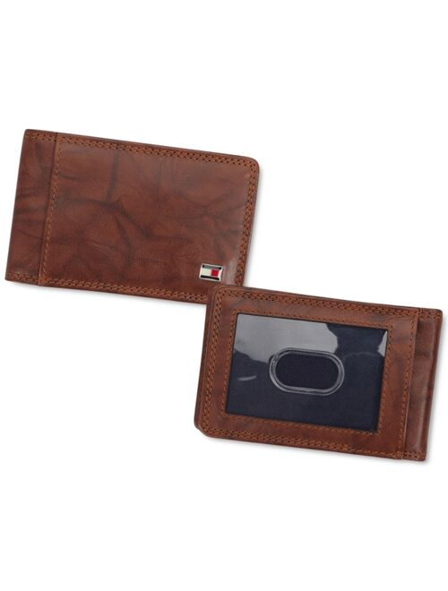 Tommy Hilfiger Men's Huck Leather Front Pocket RFID Wallet