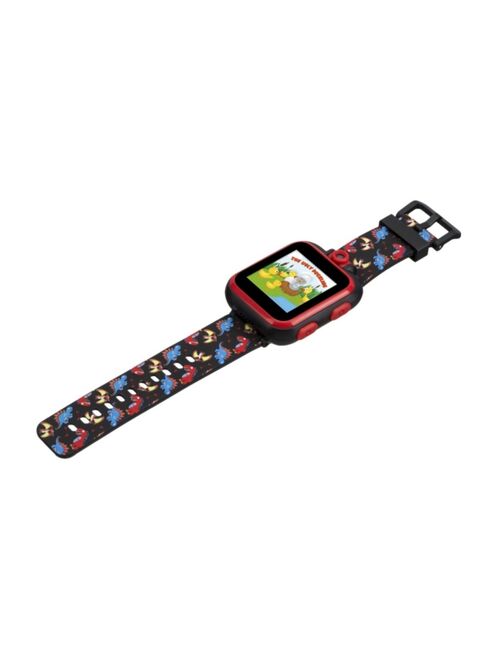 iTouch Kid's Playzoom 2 Black Dinosaur Print Tpu Strap Smart Watch 41mm