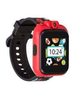 Kid's Playzoom 2 Black Sports Print Tpu Strap Smart Watch 41mm