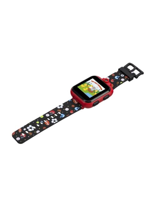 iTouch Kid's Playzoom 2 Black Sports Print Tpu Strap Smart Watch 41mm