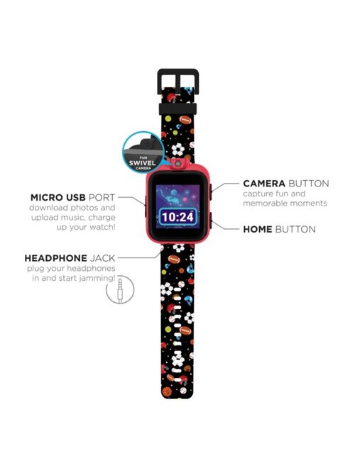 iTouch Kid's Playzoom 2 Black Sports Print Tpu Strap Smart Watch 41mm