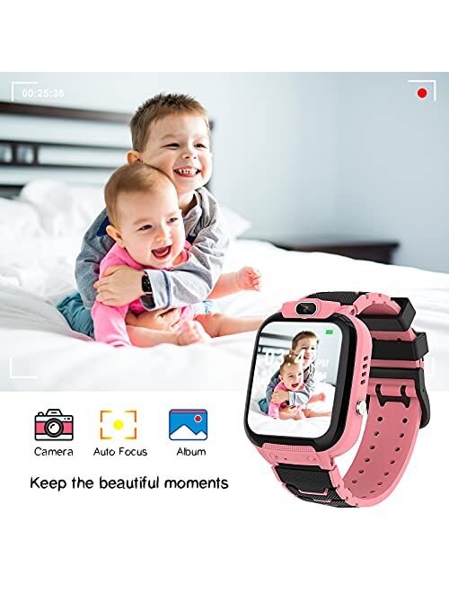 Kids Smart Watch for Boys Girls - Smart Watch for Kids with Camera Games MP3 Music Player Video Player Calculator Alarm Clock Touchscreen Kids Watch Birthday Gifts Toddle