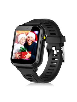 Smart Watch for Kids, Aluminum Case with Deep Navy Sport Band 16 Games, Pedometer Music Video Recorder Player Camera Flashlight Alarm Clock and More, Smartwatch for Age 3