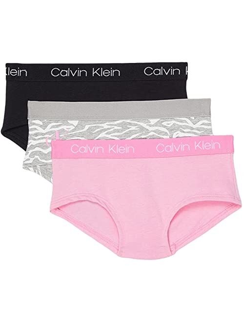 Calvin Klein 3-Pack Hipster (Little Kids/Big Kids)