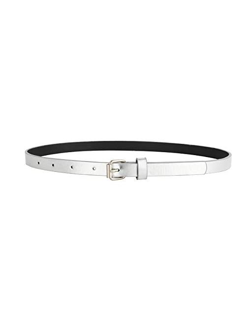 3 Pack Belts for Girls Rainbow Black Silver