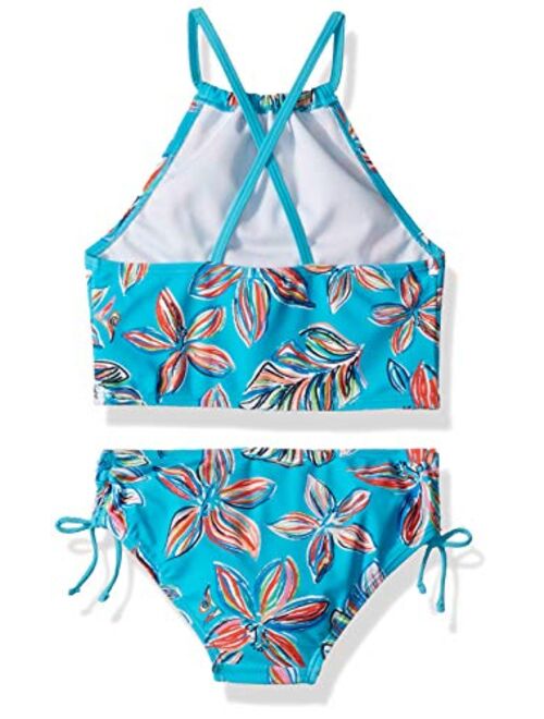 Kanu Surf Girls' Daisy Beach Sport Halter Tankini 2-Piece Swimsuit