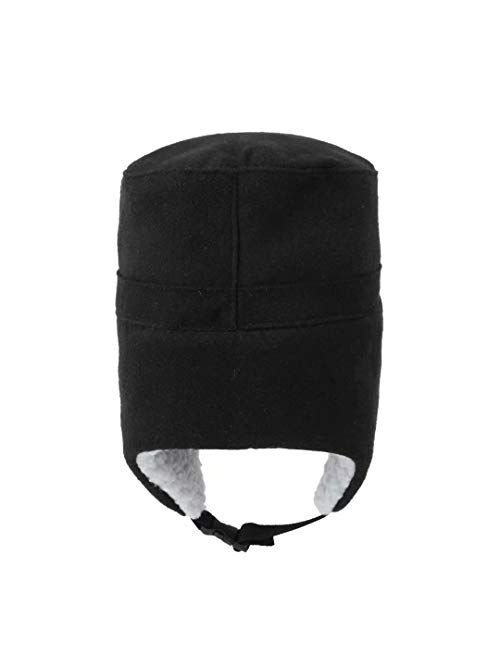 Home Prefer Mens Warm Trapper Hat Earflaps Winter Hat with Visor Military Cap