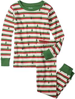 Kids Silhouette Pines Organic Cotton Pajama Set (Toddler/Little Kids/Big Kids)