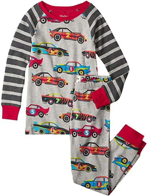 Hatley Kids Classic Race Cars Organic Cotton Pajama Set (Toddler/Little Kids/Big Kids)