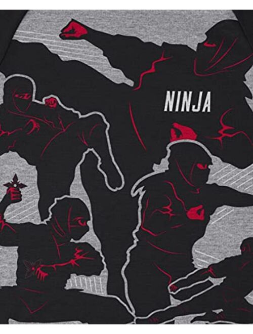 The Children's Place Boys Long Sleeve Ninja Pajamas