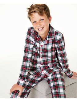 Family Pajamas Matching Kids Stewart Plaid Pajama Set, Created for Macy's
