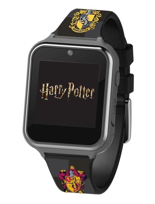Accutime Harry Potter Kid's Touch Screen Black Silicone Strap Smart Watch, 46mm x 41mm
