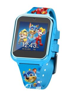 Paw Patrol Kid's Touch Screen Aqua Silicone Strap Smart Watch, 46mm x 41mm