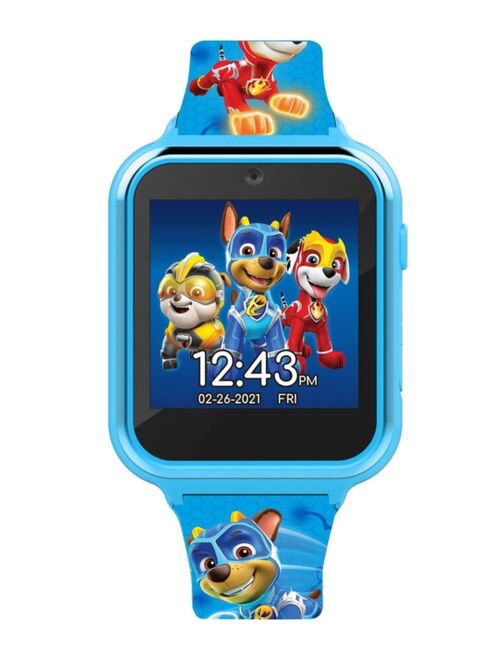 Accutime Paw Patrol Kid's Touch Screen Aqua Silicone Strap Smart Watch, 46mm x 41mm