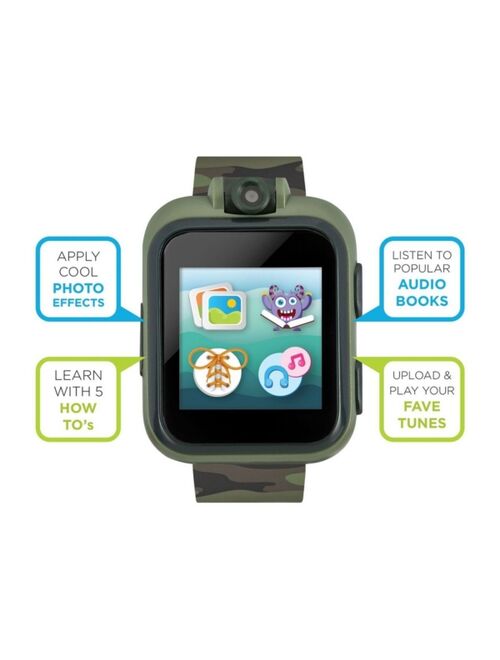 iTouch Kid's Playzoom 2 Olive Camouflage Print Tpu Strap Smart Watch 41mm