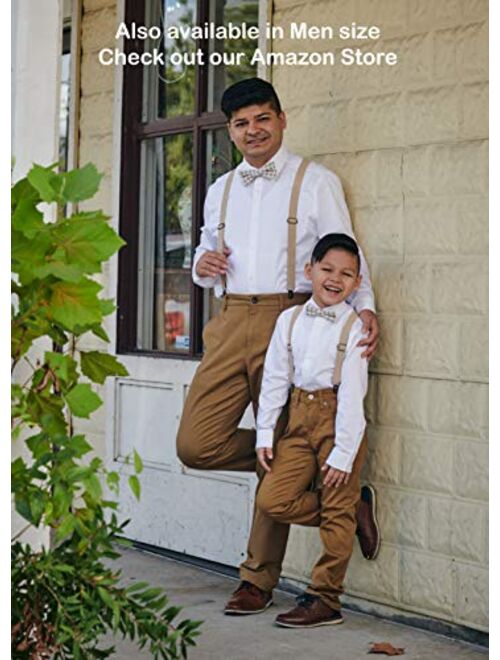 URBAN KRAFTS Suspenders and Bow Tie Set Adjustable for Boy Kid Child Son