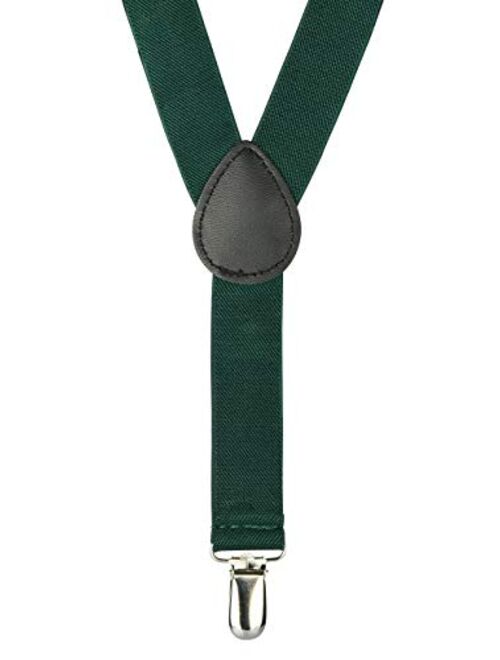 Retreez Boy's Suspender Bow Tie Set Christmas Tree & Snowflakes Pre-Tied Bow Tie