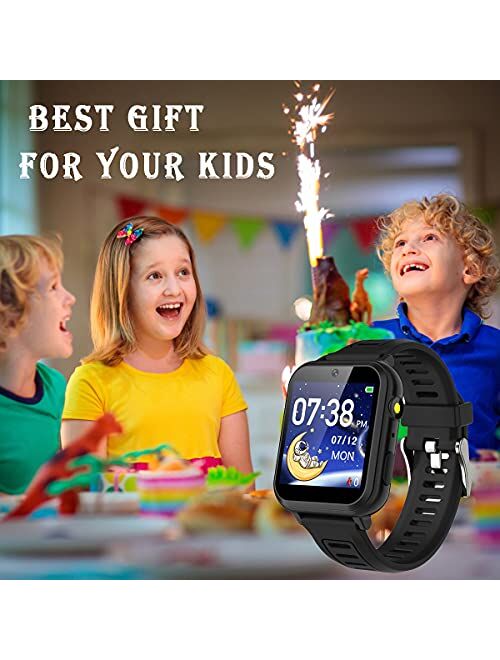 Kids Smart Watch for Boys Girls,Child Smartwatches with 16 Games Music Player Camera Alarm Clock Calculator 12/24 hr Touch Screen for Kids Age 4-12 Birthday Educational L