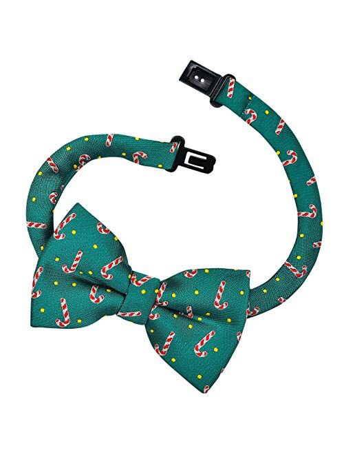 Retreez Delightful Christmas Candy Canes Pattern Pre-tied Boy's Bow Tie