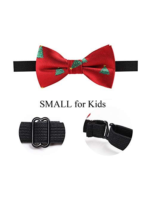 Alizeal Toddler Christmas Pattern Pre-tied Party Bow Tie