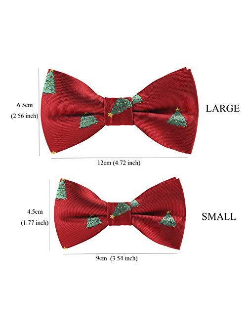 Alizeal Toddler Christmas Pattern Pre-tied Party Bow Tie