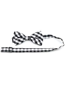 POLARHAWK Boy' s Plaid Bow Tie, Men' s Classic Plaid Bow Tie Adjustable Bow Tie for boys gift