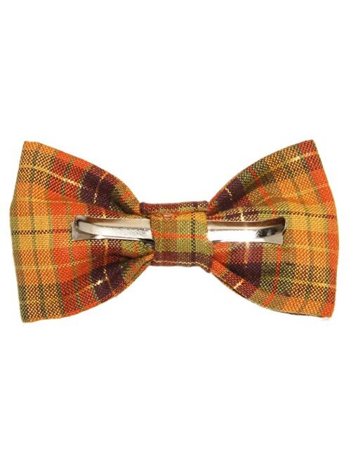 Toddler Boy 4T 5T Autumn/Fall Plaid Clip On Cotton Bow Tie