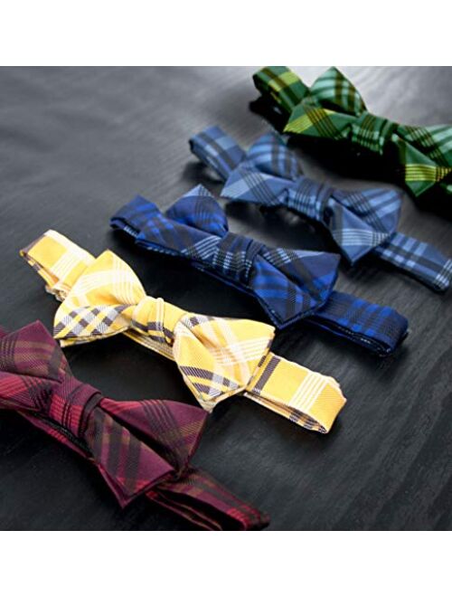 Spring Notion Boy's Plaid Woven Bow Tie