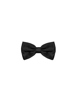 BURLET Bow Tie - Black Bow Tie - Bow Tie for Men - Bowtie Men - Silk Look