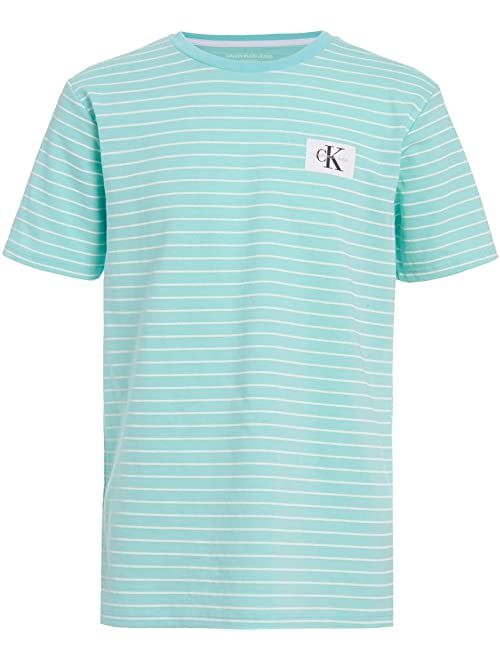 Calvin Klein Short Sleeve Stripe Crew Neck T-Shirt