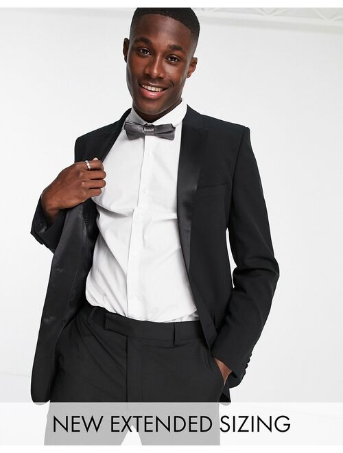 Asos Design super skinny tuxedo in black suit jacket