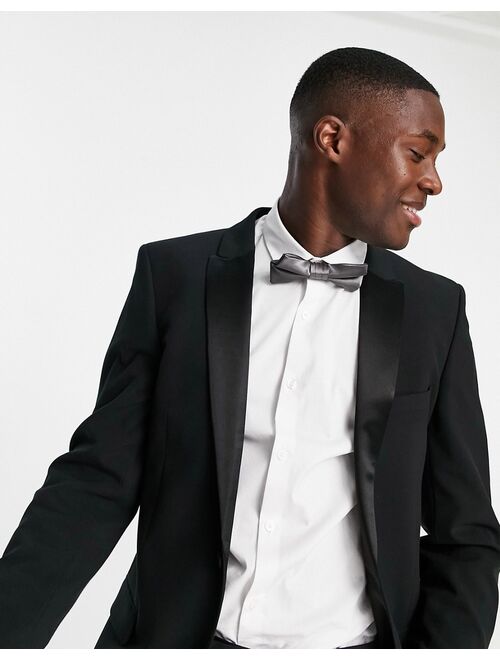 Asos Design super skinny tuxedo in black suit jacket