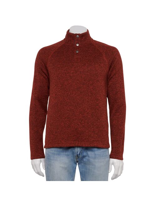 Buy Men's SONOMA Goods for Life® Snap Mockneck Sweater Fleece Top ...