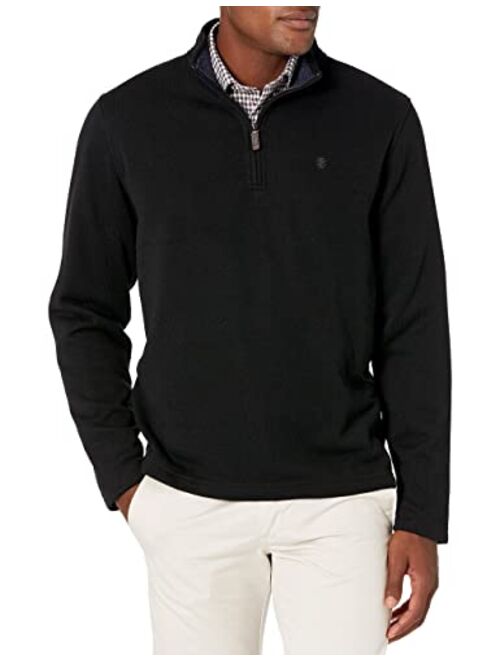 IZOD Men's Advantage Performance Quarter Zip Sweater Fleece Solid Pullover