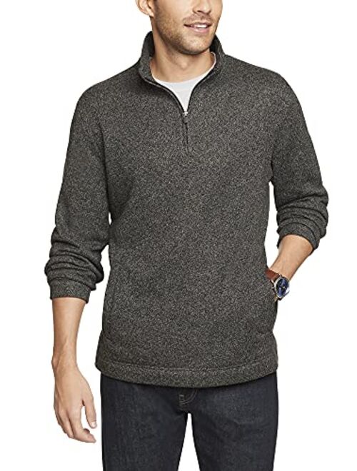 Van Heusen Men's Flex Long Sleeve 1/4 Zip Soft Sweater Fleece