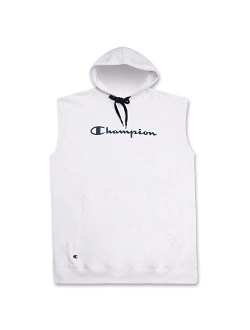 Big and Tall Mens Sleeveless Popover Hoodie - Gym Workout Mens Hoodies
