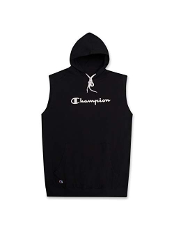 Big and Tall Mens Sleeveless Popover Hoodie - Gym Workout Mens Hoodies