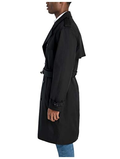 LONDON FOG Men's Double Breasted Stretch Trench Coat