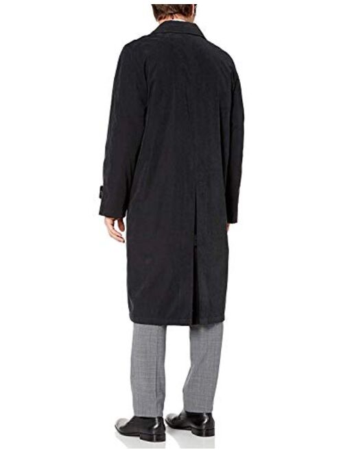 Adam Baker Men's Single Breasted Breasted Full Length Trench Coat All Year Round Raincoat