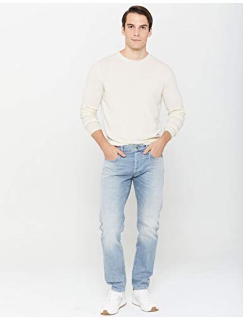 State Cashmere Men's Essential Crewneck Sweater 100% Pure Cashmere Classic Long Sleeve Pullover