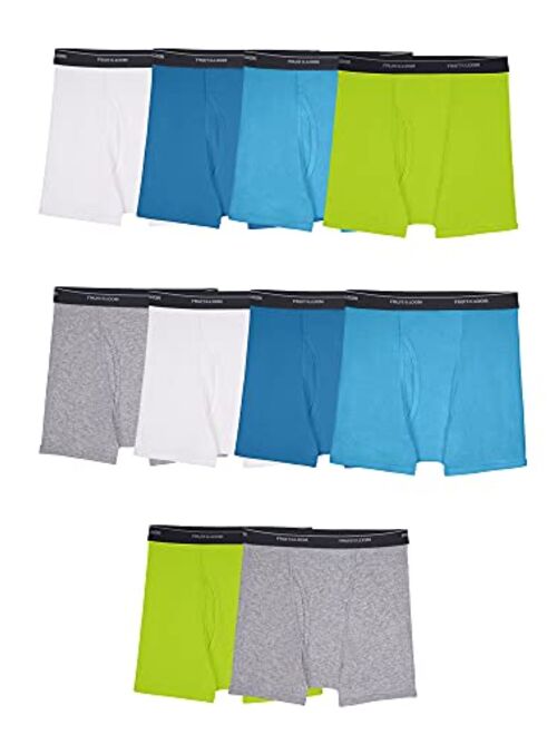 Fruit of the Loom Boys' Tag Free Cotton Boxer Briefs