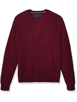 Buttoned Down Men's Cashmere V-Neck Sweater